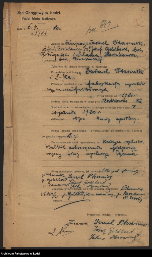 Obraz 7 z jednostki "„Izrael Ptasznik i s-ka” – fabrykacja wyrobów manufakturowych"