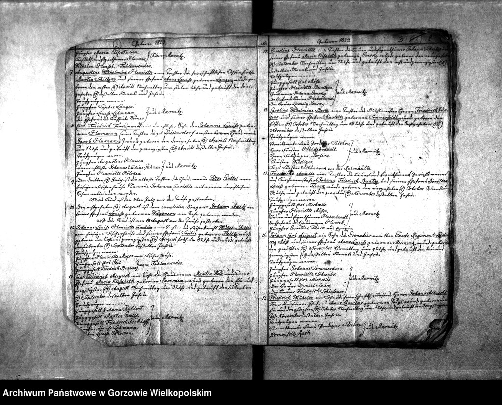 image.from.unit.number "Duplikate der Kirchenbücher von der Parochie Marwitz (Marwice)"