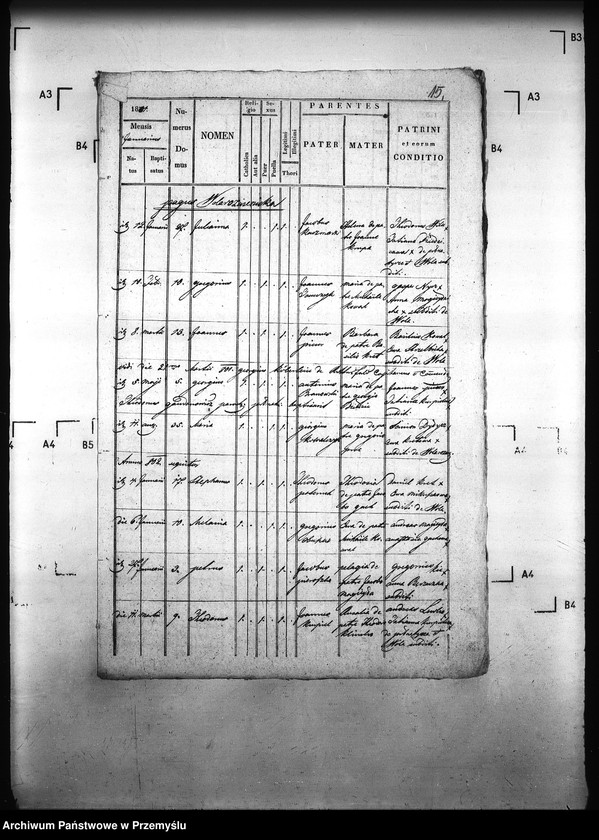 image.from.unit.number "[Kopie ksiąg metrykalnych parafii Pełniatycze z filiami Cząstkowice, Czelatyce, Roźwienica, Rożniatów, Rudołowice, Wola Roźwienicka (dekanat Pruchnik)]"