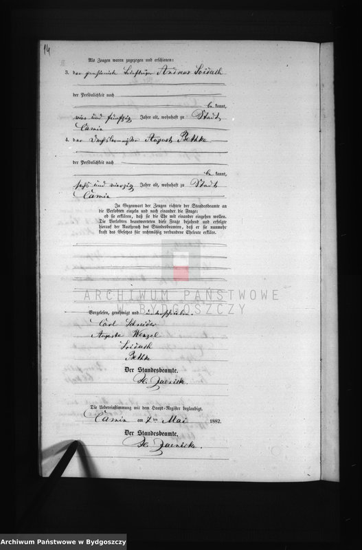 image.from.unit.number "Akta małżeństw - wtóropis"