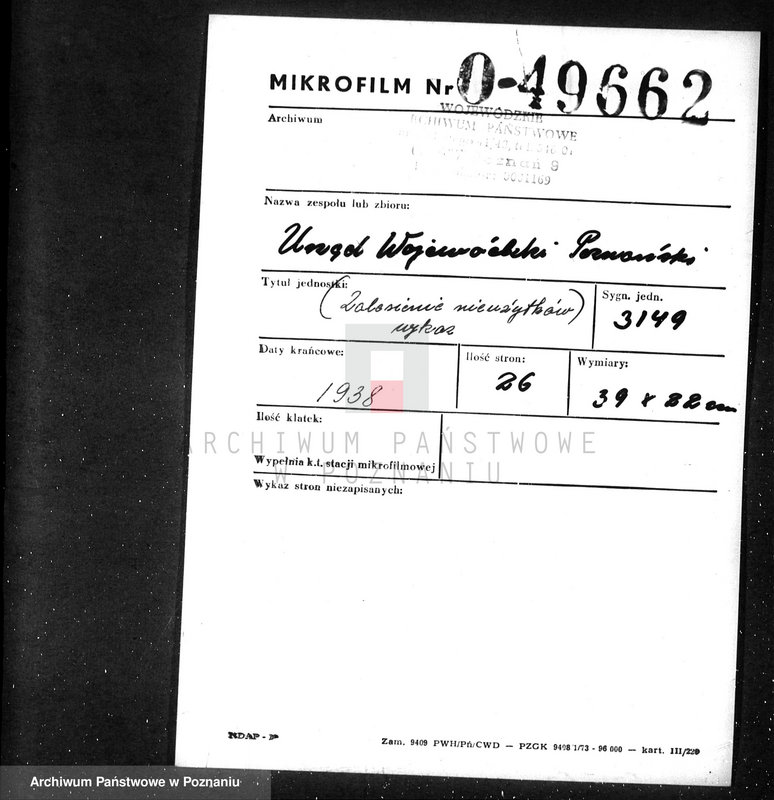 Obraz 2 z jednostki "Zalesienie nieużytków /wykaz/"