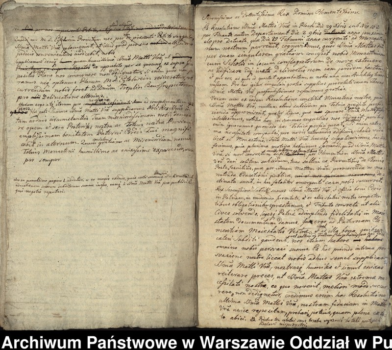 image.from.unit.number "Kopie i bruliony pism do władz pruskich w sprawie budowy nowego klasztoru w Pułtusku"