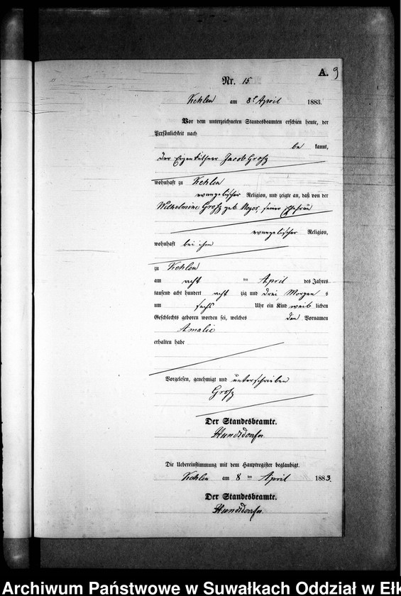 image.from.unit.number "Geburts-Neben-Register des Preussischen Standes-Amtes Kehlen Kreis Angerburg"
