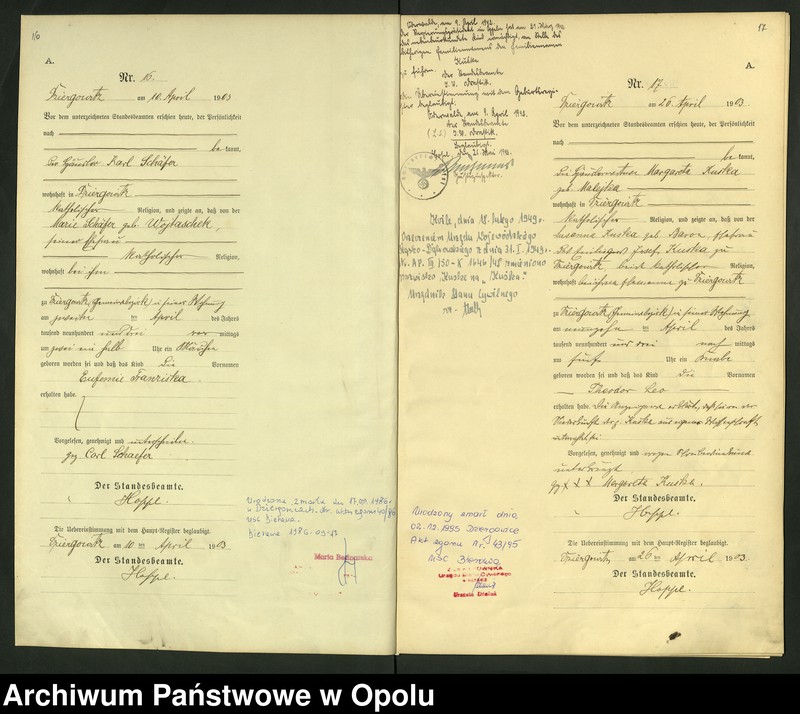 Obraz 12 z jednostki "Urząd Stanu Cywilnego Dziergowice Księga urodzeń rok 1903-05"