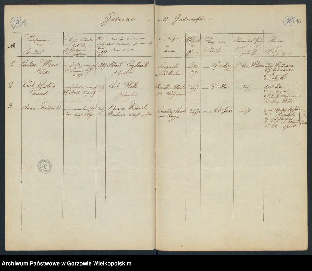 image.from.unit.number "Duplikate des Militär-Kirchenbuches zu Landsberg an der Warthe (dotyczy 3 und 4 Eskadron des König. 3 Dragoner Regiment, 3 Bataillon des 8 Landwehrregiment, III Dragonerregiment und der Landgensarmerie der III Brigade, 2 Königl. Dragonerregiment"