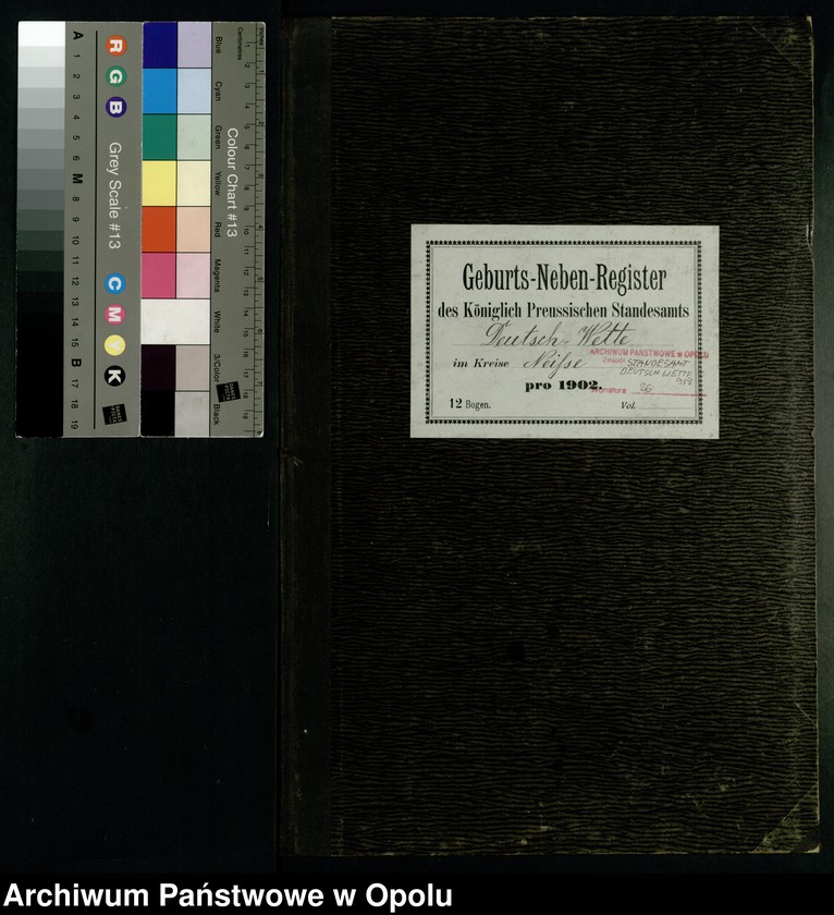 Obraz 3 z jednostki "Geburts-Neben-Register des Standesamts Deutsch Wette pro 1902"
