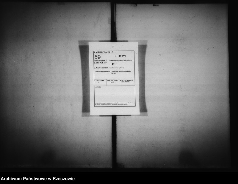 Obraz 2 z jednostki "Księga urodzeń - Łowisko"