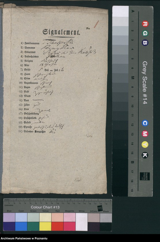 Obraz 4 z jednostki "A. betr. den polnischen Überläufer Przemysław von Tchorzewski"