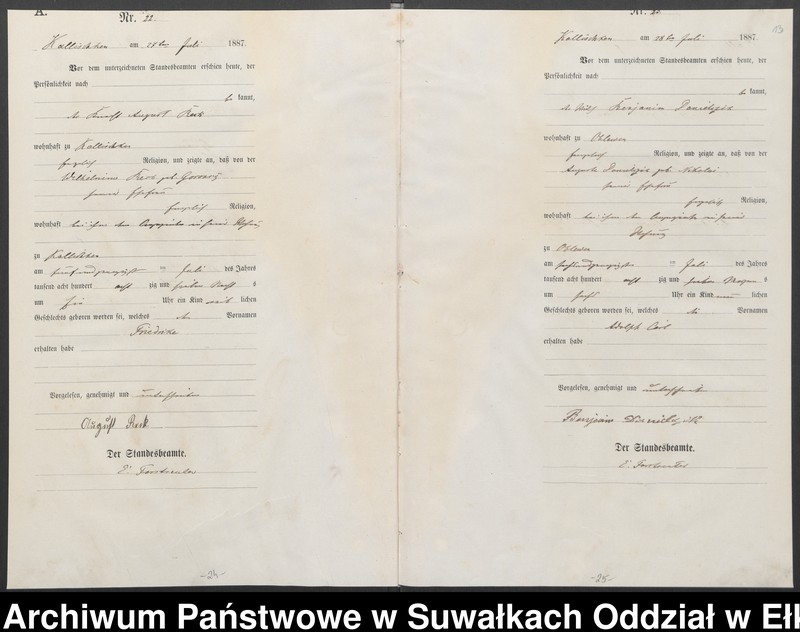 image.from.unit.number "Geburts-Haupt-Register des Königlichen Preussischen Standes-Amtes Kallischken Kreis Johannisburg"