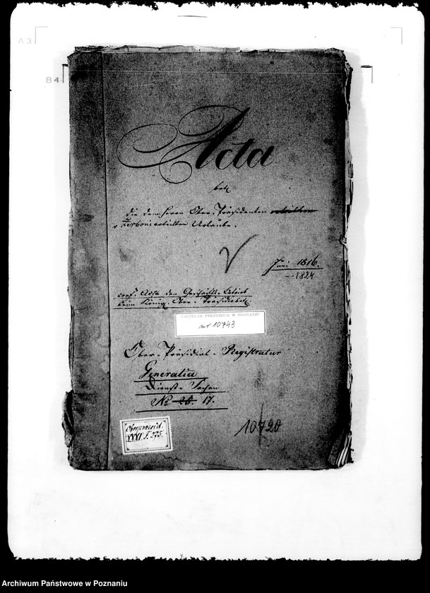 Obraz 5 z jednostki "Die dem Herrn Oberpräsidenten von Zerboni erteilten Urlaube."