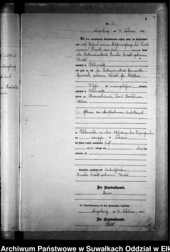 image.from.unit.number "Sterbe-Neben-Register des Preussischen Standes-Amtes Kehlen Kreis Angerburg"