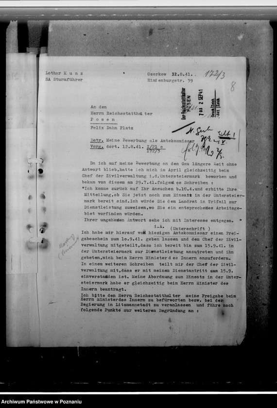 Obraz 12 z jednostki "Kunz, Lothar - komisarz obwodowy"