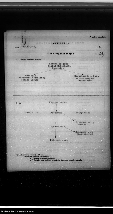 Obraz 18 z jednostki "Kwestionariusz Gazowni miejskiej w Czempiniu"