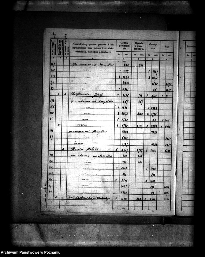 Obraz 8 z jednostki "/Rejestr pomiarowy wsi Morzysław powiatu konińskiego"