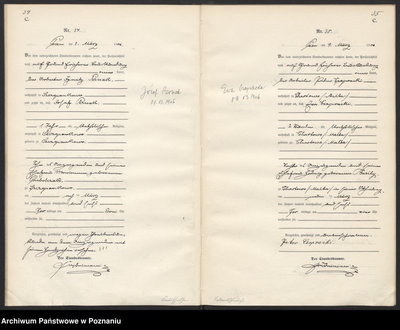 Obraz 20 z jednostki "Księga miejscowa zgonów"