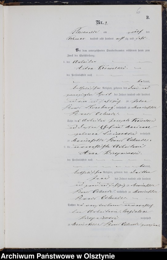 image.from.unit.number "Heiraths-Neben-Register Nr 1 - 42"