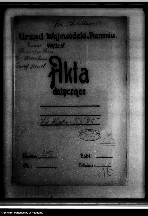 Obraz 4 z jednostki "Urząd Budownictwa Wydziału Powiatowego we Wrześni nr woj. kotła 5595"