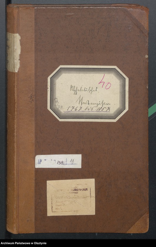 Obraz 1 z jednostki "Alphabetisches Sterberegister"