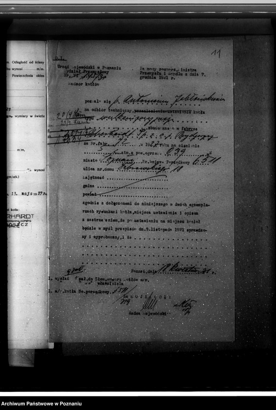 image.from.unit.number "Handel przyborów samochodowych A. Tatarski Poznań ul. Dąbrowskiego 18 nr woj. kotła 6511"
