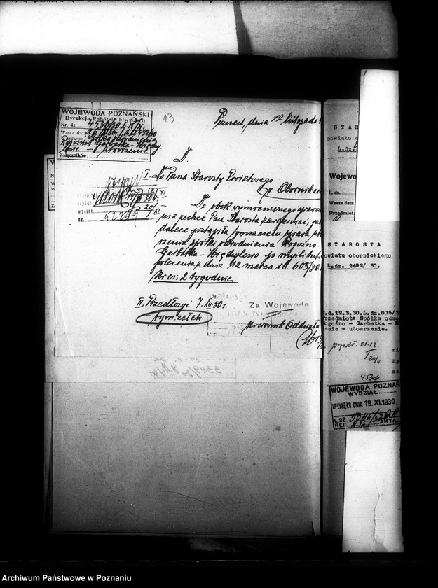 Obraz 16 z jednostki "Sprawy prawne spółek wodnych i melioracyjnych w powiecie obornickim"