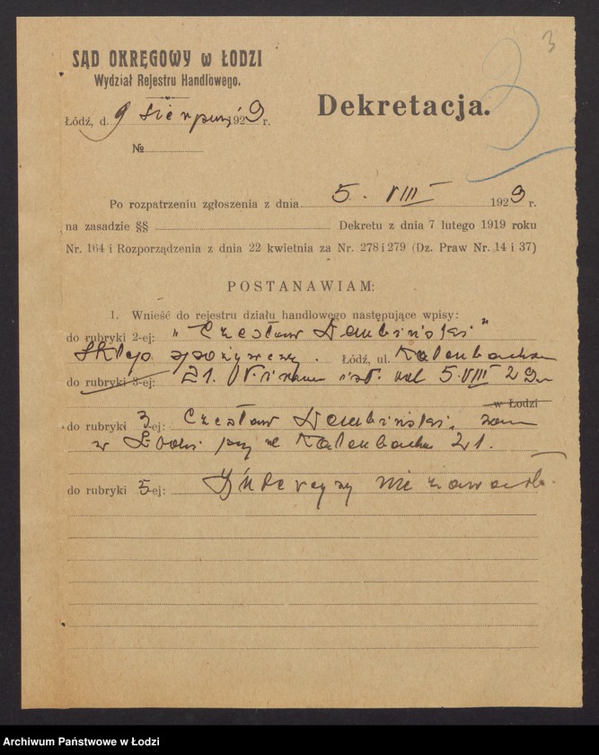 Obraz 5 z jednostki "Czesław Dembiński – sklep spożywczy"