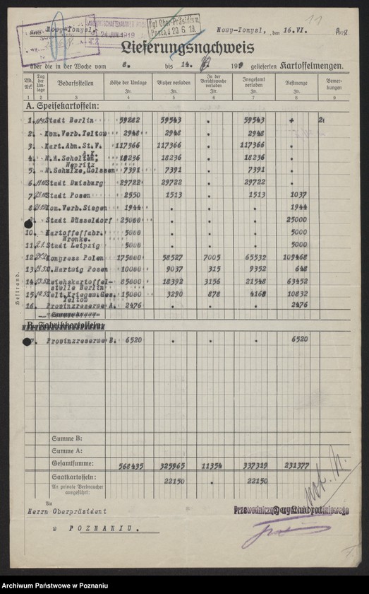 Obraz 13 z jednostki "[Odstawa ziemniaków z terenu powiatów Nowy Tomyśl - Poznań]"