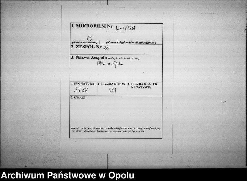 Obraz 2 z jednostki "Manual Acten der hiesigen katholischen Parochianen in der Streit-Sache c/. Fiscum betreffend die gefordert[en] Beiträge zum Bau des Pfarrhaußes in Oppeln Vom Jahre 1828 bis Nov: 1832"