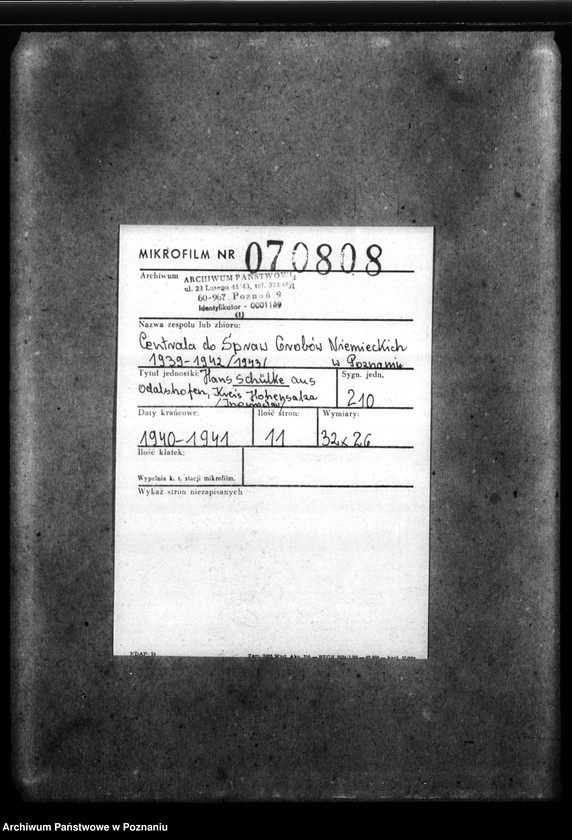 Obraz 2 z jednostki "Hans Schülke aus Odalshofen, Kreis Hohensalza (Inowrocław)"