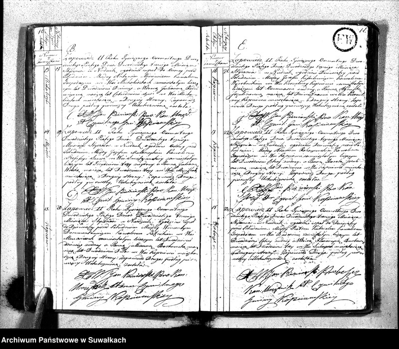 image.from.unit.number "Akta Zaślubionych Gminy Kopciowskiey Urzędnika Stanu Cywilnego na Rok 1825"