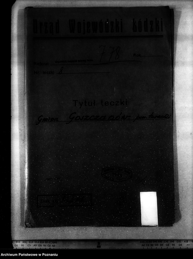 Obraz 4 z jednostki "Gmina Goszczanów powiat turecki /nadzór nad gospodarką leśną/"