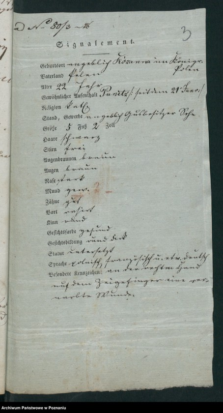 Obraz 8 z jednostki "A. betr. den polnischen Emigranten Leon Zakrzewski"