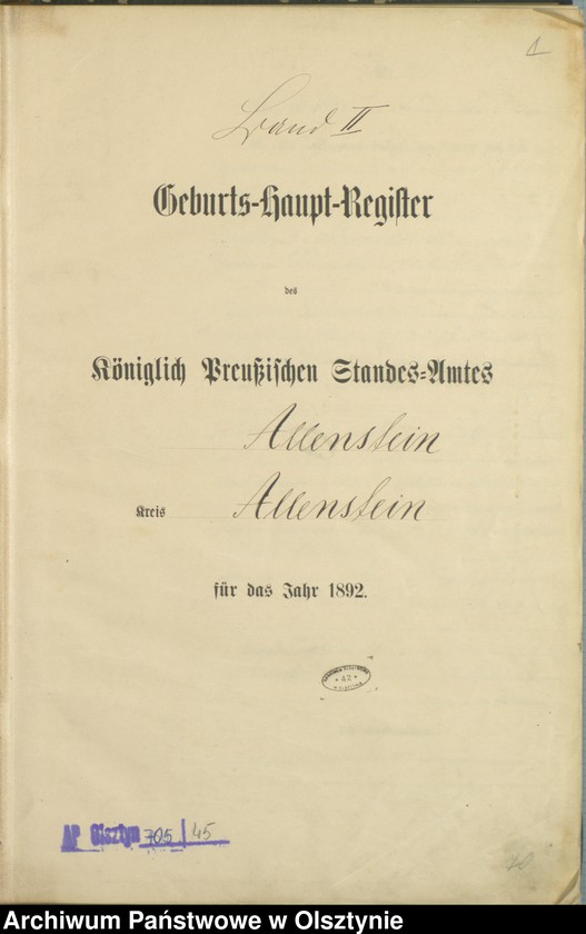 image.from.unit.number "Geburts-Haupt-Register Tom II,Nr 281 - 560"