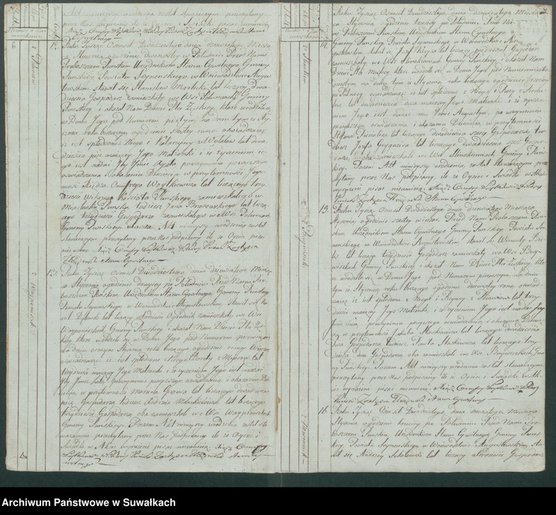 image.from.unit.number "Akta urodzonych gminy puńskiey od 1-go stycznia do dnia ostatniego grudnia 1820roku."