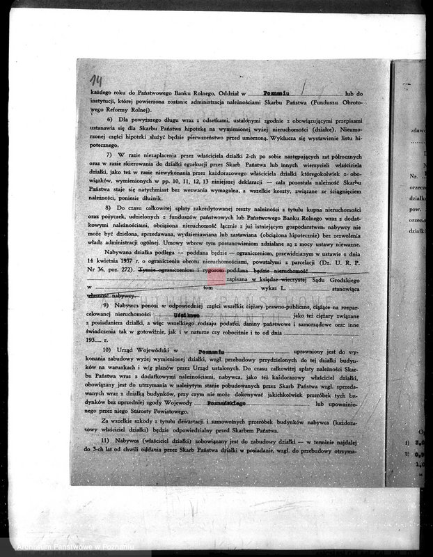 Obraz 18 z jednostki "/Deklaracje w sprawie przyjęcia warunków nabycia działki z parcelacji majątku Uścikowo w powiecie żnińskim"