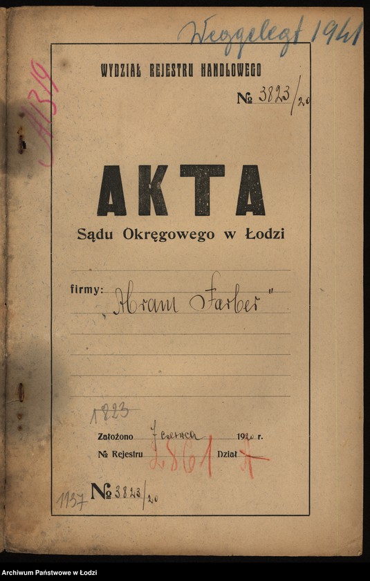 Obraz 2 z jednostki "Abram Farber – sprzedaż przędzy"