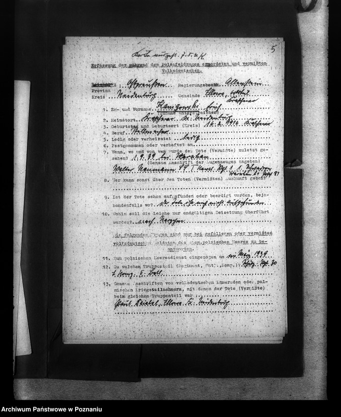 Obraz 9 z jednostki "Amtliche Meldungen Kreis Neidenburg (Nidzica)"