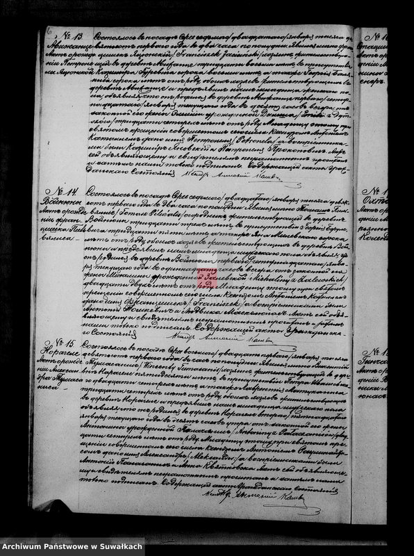 Obraz 9 z jednostki "Duplikat aktov serejskago rimsko-katoličeskago prichoda rodivšichsja, brakosočetavšichsja i umeršich za 1901 god"