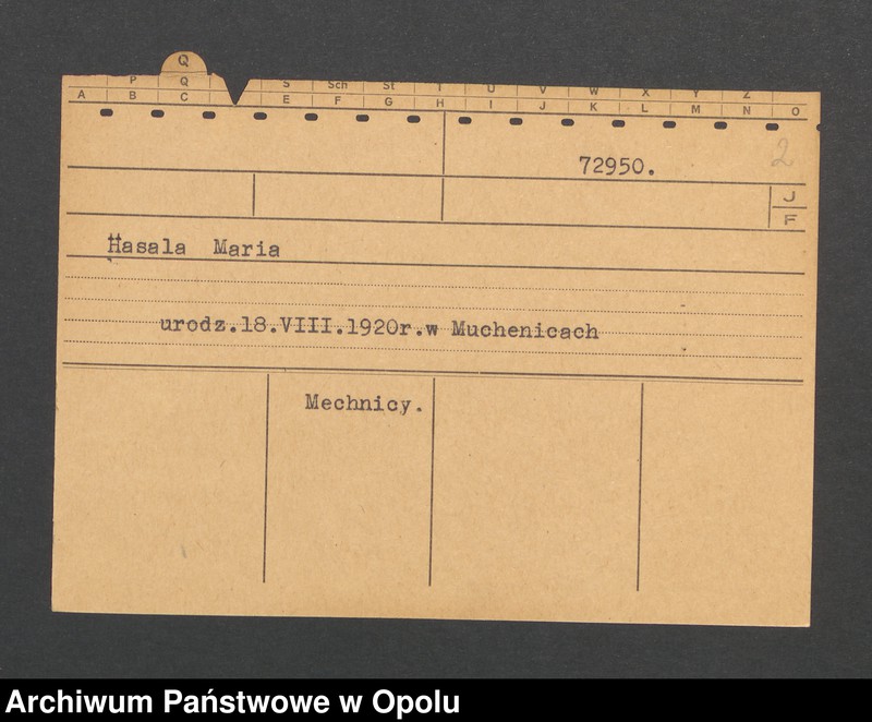 Obraz 4 z jednostki "[Lebok Martha, ur. 14.12.1897 r. Hindenburg]"