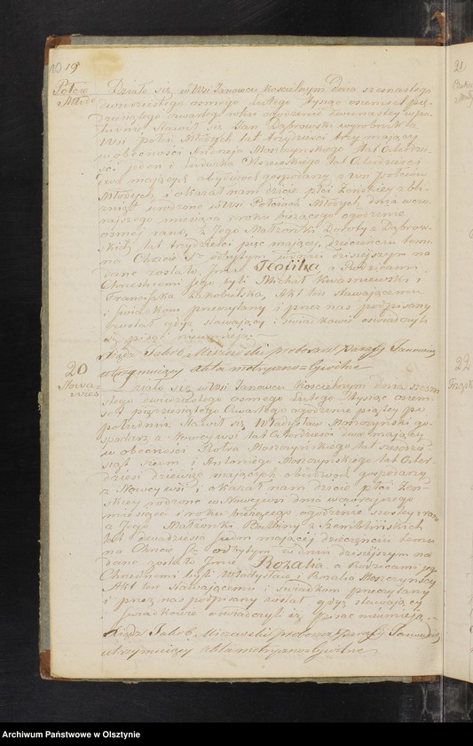 image.from.unit.number "Duplikat Parafii Janowieckiej w Powiecie Mławskim Gubernii Płockiej na rok 1854"