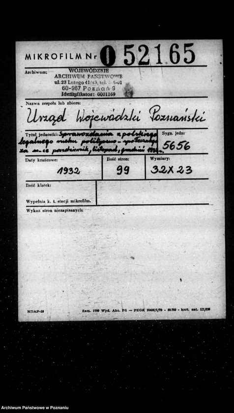 Obraz 2 z jednostki "Sprawozdania z polskiego legalnego ruchu polityczno-społecznego za miesiące październik, listopad, grudzień 1932 r."