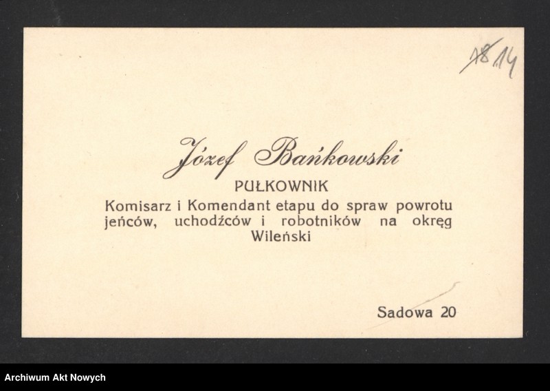 image.from.unit.number "Działalność społeczna, polityczna, i wojskowa Władysława Sikorskiego w Galicji w okresie przed wybuchem I wojny światowej. Projekty uchwał i memoriałów, korespondencja."