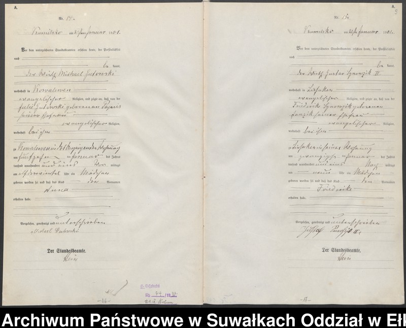 image.from.unit.number "Geburts-Haupt-Register des Königlichen Preussischen Standes-Amtes Kumilsko Kreis Johannisburg"