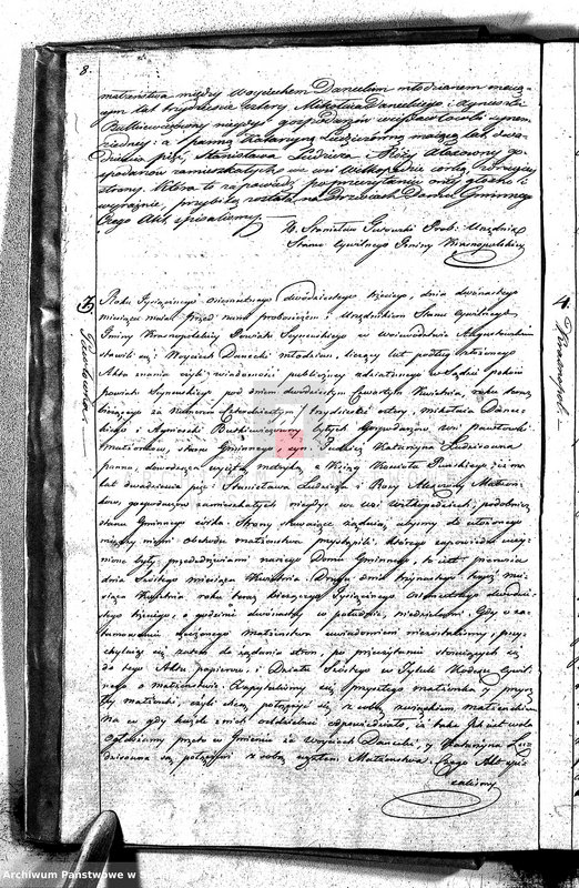 image.from.unit.number "Akta Zaślubionych Gminy Krasnopolskiey R-ku 1823. Powiat Seyneński. Województwo Augstowskie."