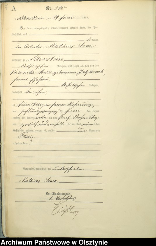 image.from.unit.number "Geburts-Haupt-Register Tom II,Nr 385 - 790"