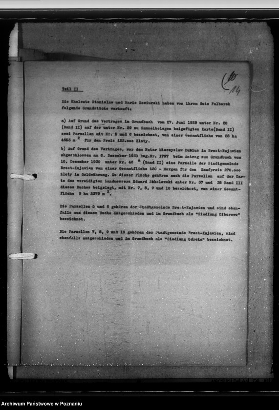 Obraz 18 z jednostki "Eigentumrechte an Ländereien der St. Brest, Landkreis Leslau (Włocławek)"