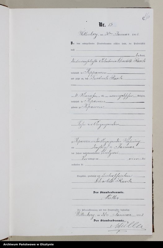 image.from.unit.number "Sterbe-Neben-Register Nr 1 - 154"