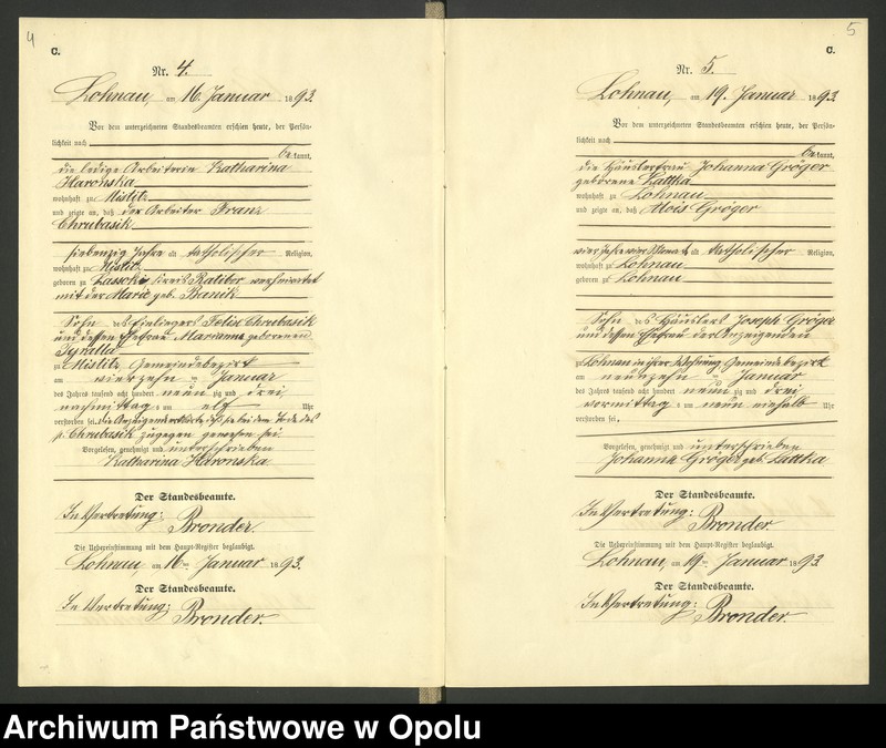 image.from.unit.number "Urząd Stanu Cywilnego Łany Księga zgonów rok 1893"