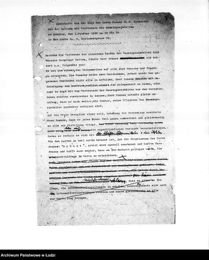 Obraz 17 z jednostki "[Wsiedlanie Żydów zagranicznych do getta łódzkiego]"