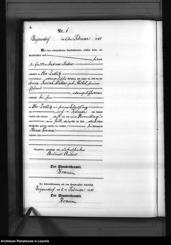 Obraz 8 z jednostki "[Księga urodzeń]"