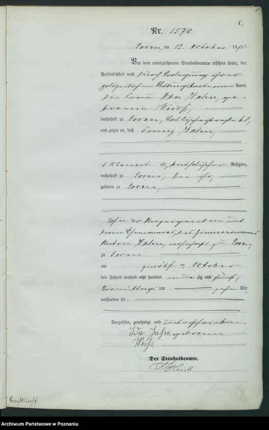 Obraz 14 z jednostki "Księga zgonów t. IV"